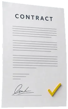 Signed contract