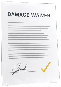Signed damage waiver